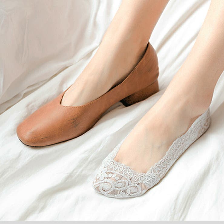 レースカバーソックス 浅履き パンプス | SLENDER | 詳細画像4 