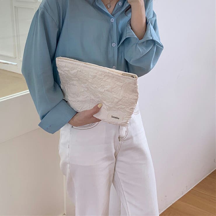 マルチポーチ くしゅくしゅ 立体感 | SLENDER | 詳細画像4 