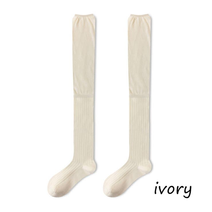ニーハイソックス ブーツ シースルー[品番：XL000002740