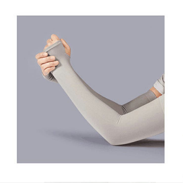 冷感UVアームカバー 指穴あり アイスシルク | SLENDER | 詳細画像2 