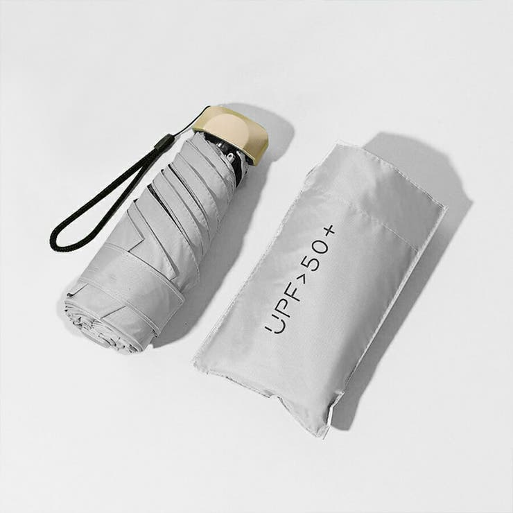 グレー | UPF50＋コンパクト軽量 折りたたみ傘98%紫外線カット 晴雨兼用 | SLENDER