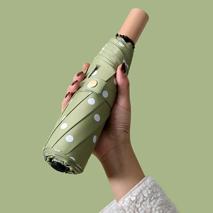 晴雨兼用 UVカット折りたたみ傘 ドット柄 | SLENDER | 詳細画像6 