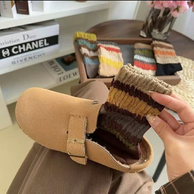 リブ編みカラーソックス ガーリー フェミニン | SLENDER | 詳細画像7 