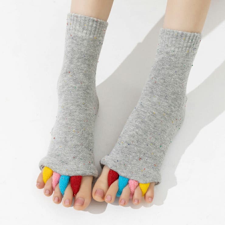 男女兼用 足指全開セラピーソックス 疲労軽減 | SLENDER | 詳細画像2 