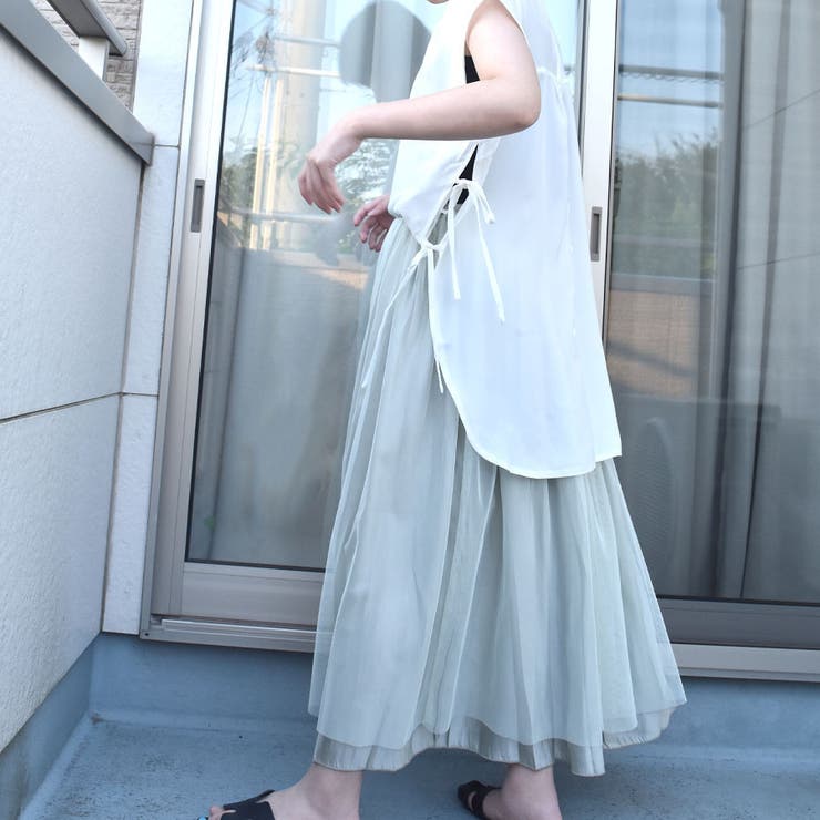 pinkgirl様 ダブルスタンダード リボンチュールジレ フリル
