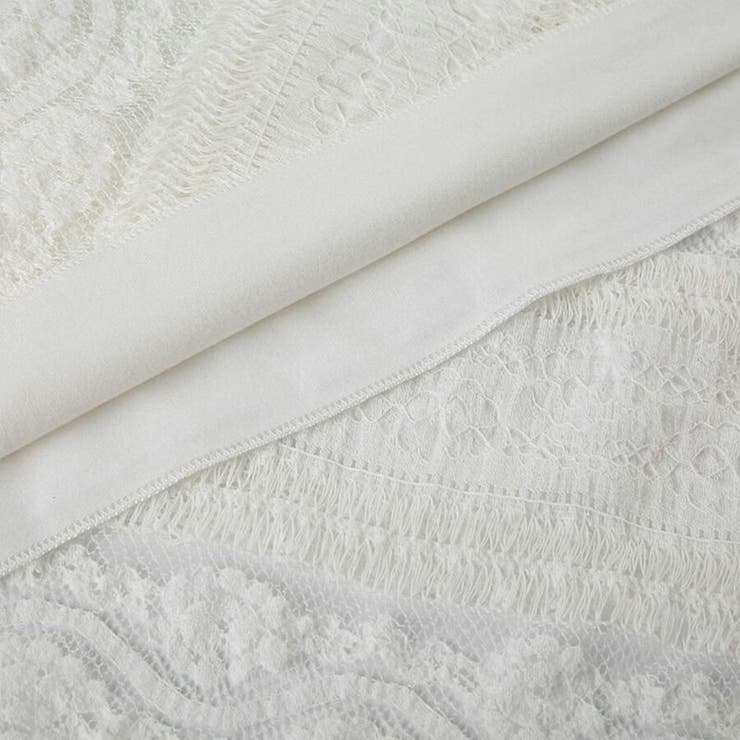 レーススカート ロング丈 ウエストゴム | SLENDER | 詳細画像6 