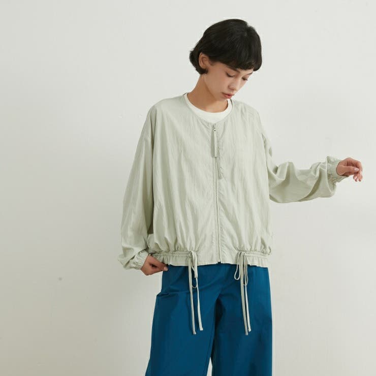 ジップブルゾンジャケット薄手長袖軽量アウター | On One's Own | 詳細画像17 