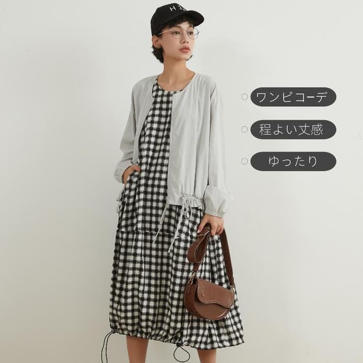 ジップブルゾンジャケット薄手長袖軽量アウター | On One's Own | 詳細画像9 