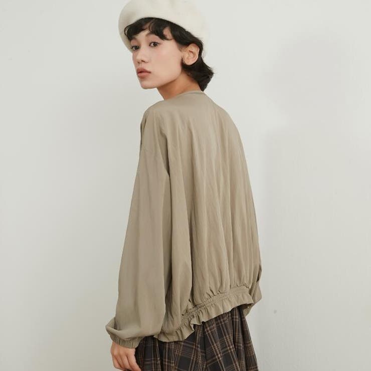 ジップブルゾンジャケット薄手長袖軽量アウター | On One's Own | 詳細画像4 