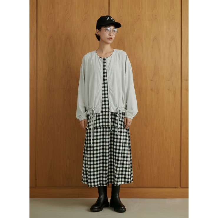 ジップブルゾンジャケット薄手長袖軽量アウター | On One's Own | 詳細画像10 