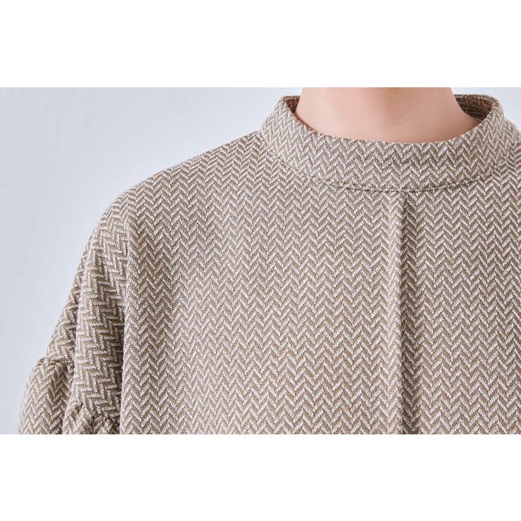 ボリュームパフスリーブ長袖カットソージャガードトップス | On One's Own | 詳細画像8 