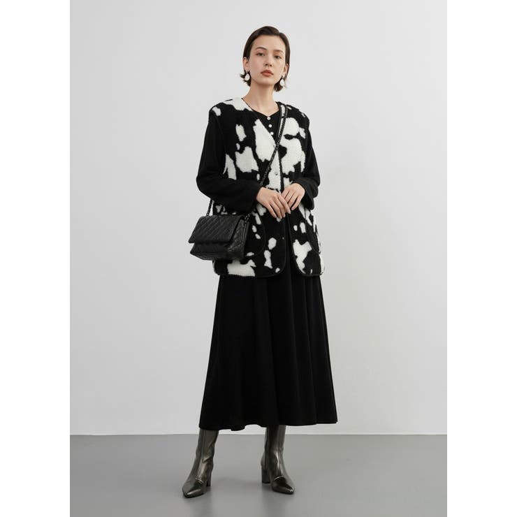 長袖ワンピース飾りボタンギャザーロング丈チュラル系 | On One's Own | 詳細画像5 