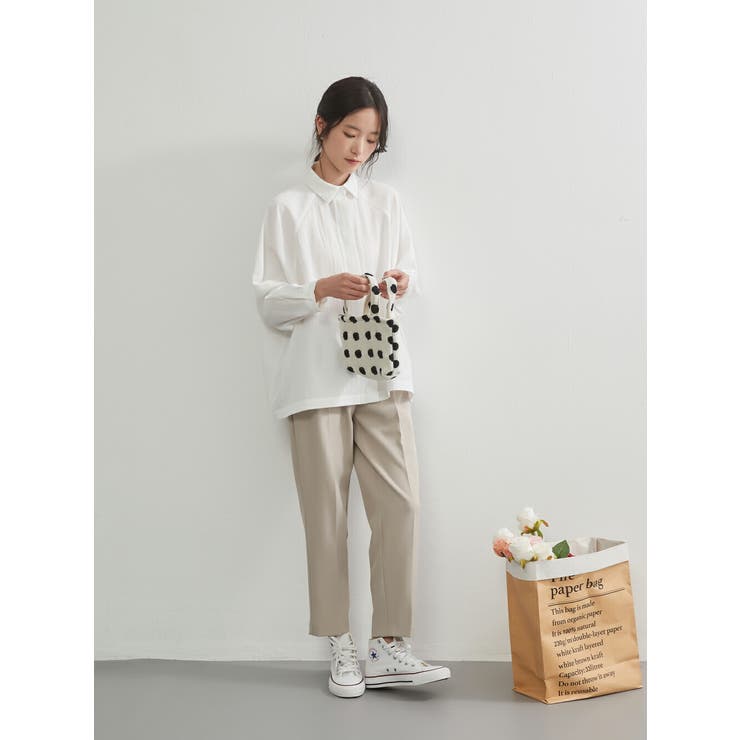 ドルマンスリーブ長袖シャツルーズフィットブラウストップス | On One's Own | 詳細画像11 