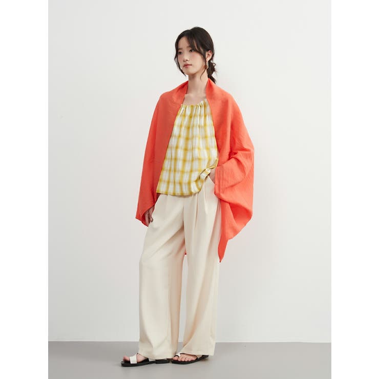 2WAYシアー綿混カーディガンストール羽織りコンパクト収納薄手軽量 | On One's Own | 詳細画像10 