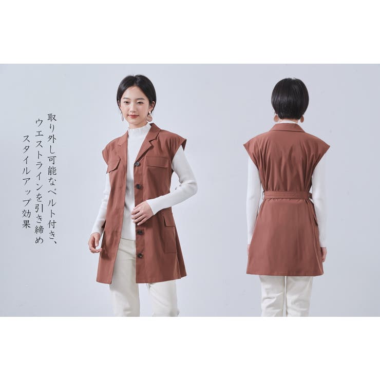 ビッグポケットワークマン風ミリタリーベスト | On One's Own | 詳細画像9 