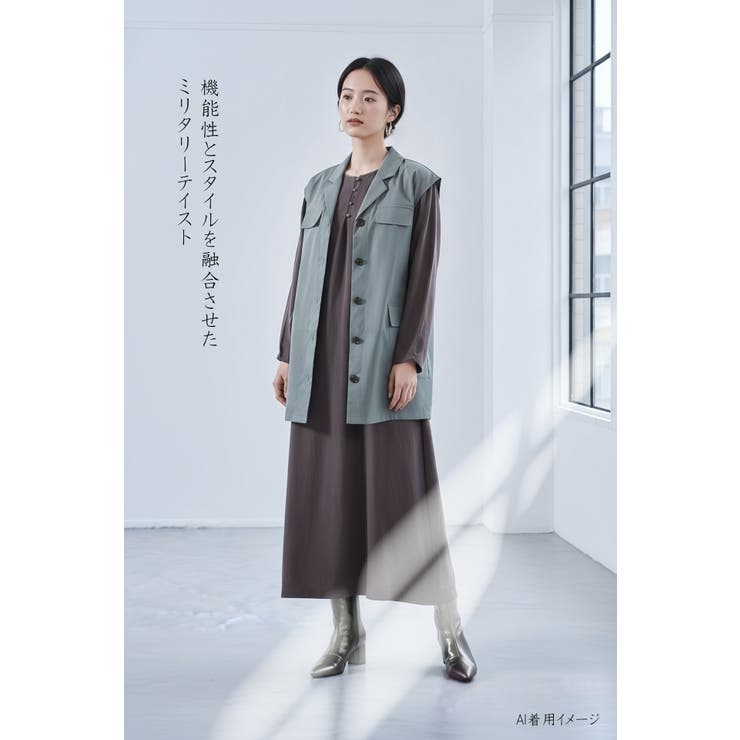 ビッグポケットワークマン風ミリタリーベスト | On One's Own | 詳細画像8 