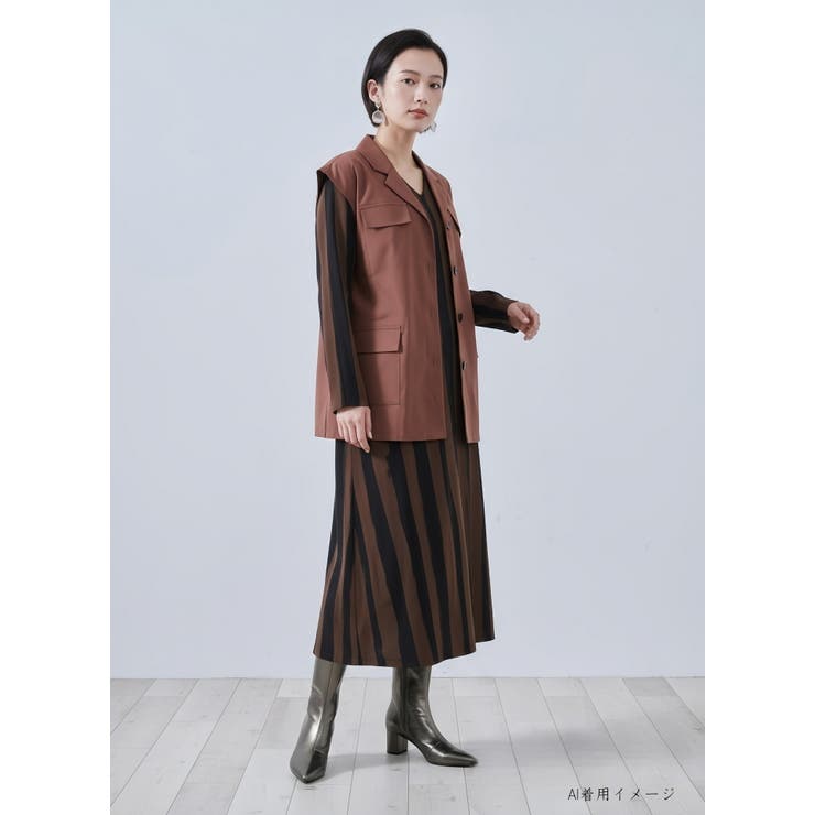 ビッグポケットワークマン風ミリタリーベスト | On One's Own | 詳細画像5 