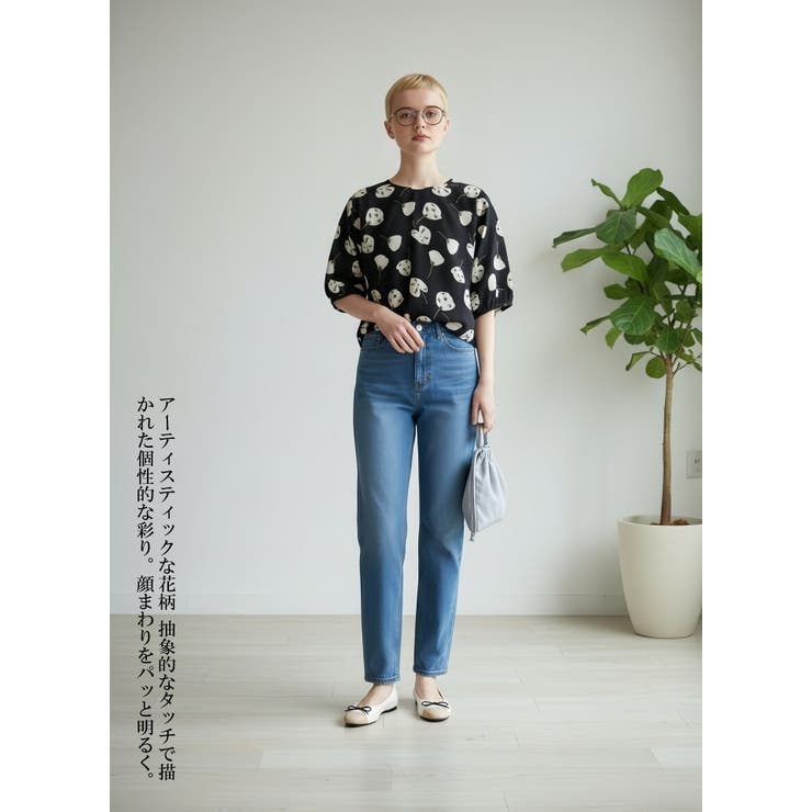 綿100％サッカー素材抽象花柄プリントセットアップ可トップススカート通気性 | On One's Own | 詳細画像11 