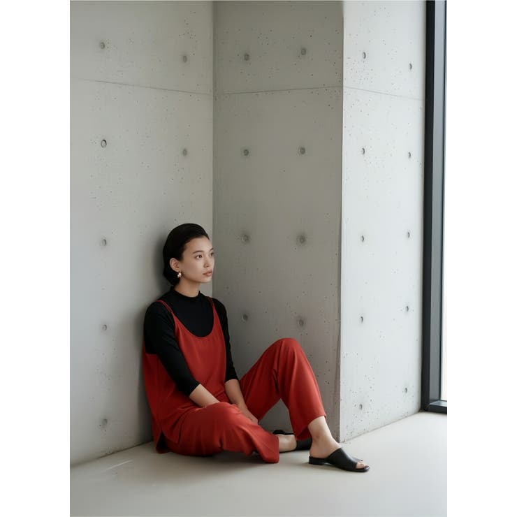 キャミソールドレープ感厚手レーヨン光沢感華奢ストラップ | On One's Own | 詳細画像3 