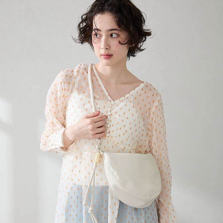 ホワイト | ハーフムーンショルダーバッグ/BA-261 | ORiental TRaffic