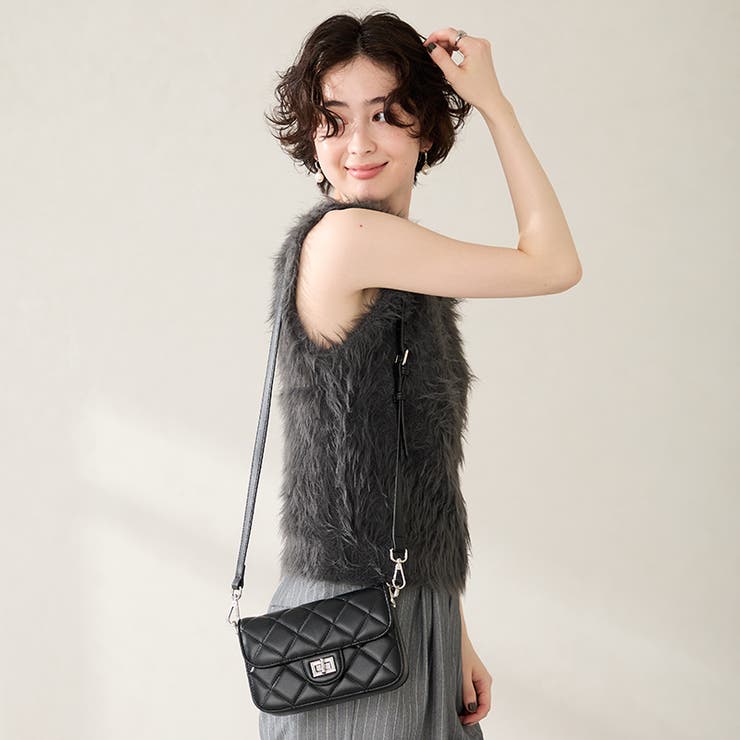 キルティングボックスショルダーバッグ/BA-262 | ORiental TRaffic | 詳細画像4 