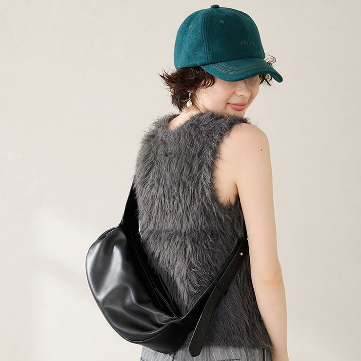 ブラック | ソフトフェイクレザーボディーバッグ/BA-264 | ORiental TRaffic