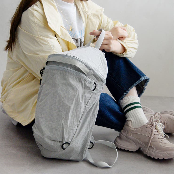 グレー | 【WEB限定】折りたたみナップサック/BA-271 | ORiental TRaffic