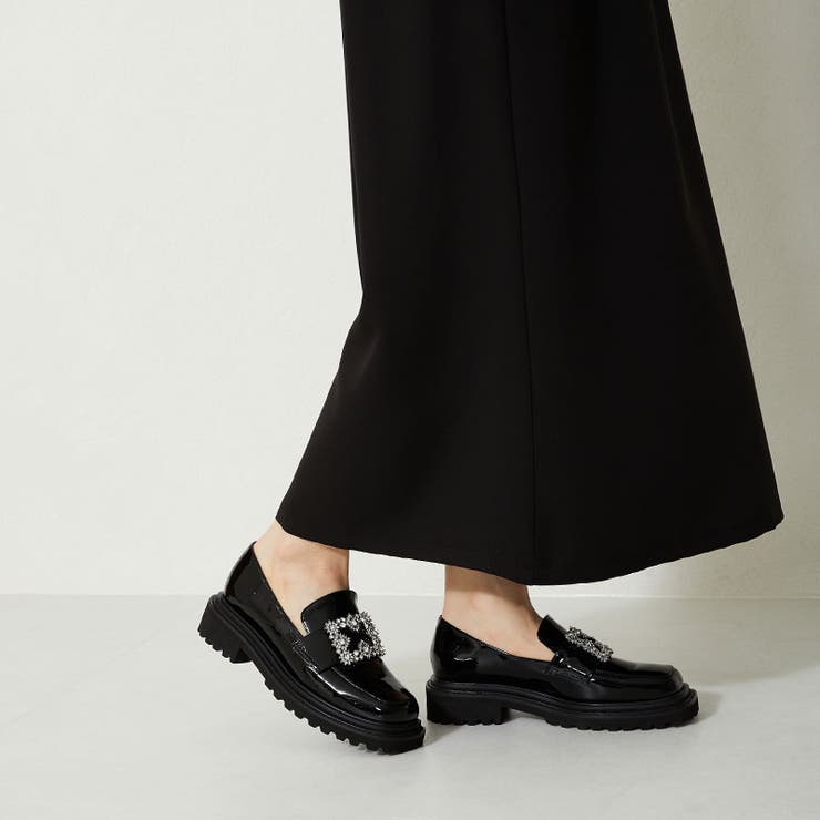 ビジューモチーフエナメルローファー/31113[品番：ORTS0004050