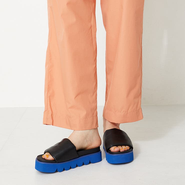 ブラック | 厚底パデットサンダル/31221 | ORiental TRaffic