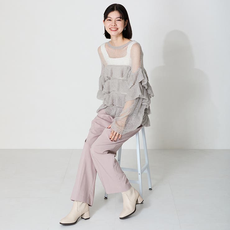 スクエアトゥニットヒールブーツ/31403 | ORiental TRaffic | 詳細画像25 