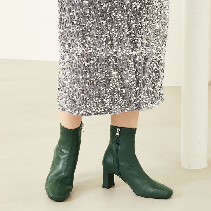 オリエンタルトラフィック》プレートヒールストレッチブーツ/31405