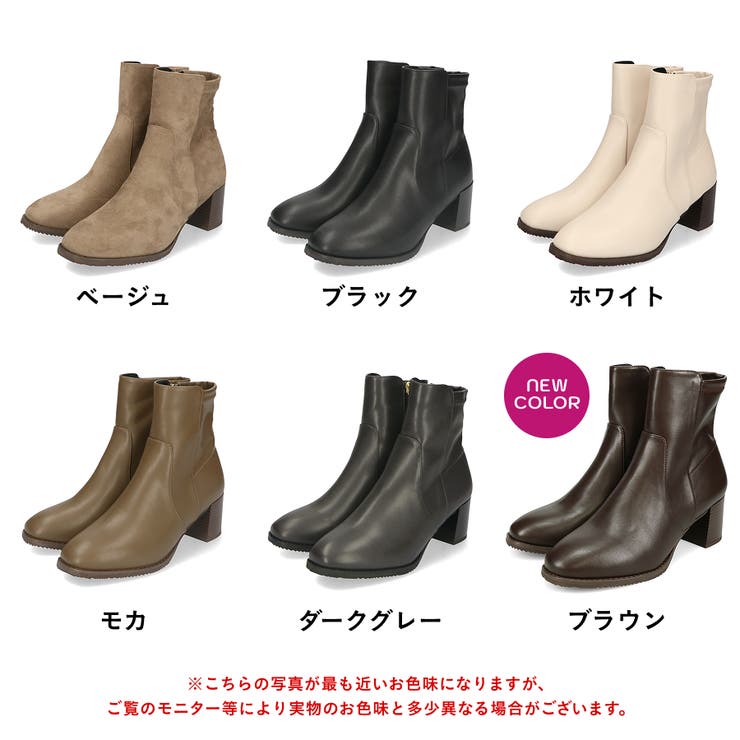 新色追加】チャンキーヒールミドルブーツ/31408[品番：ORTS0005909