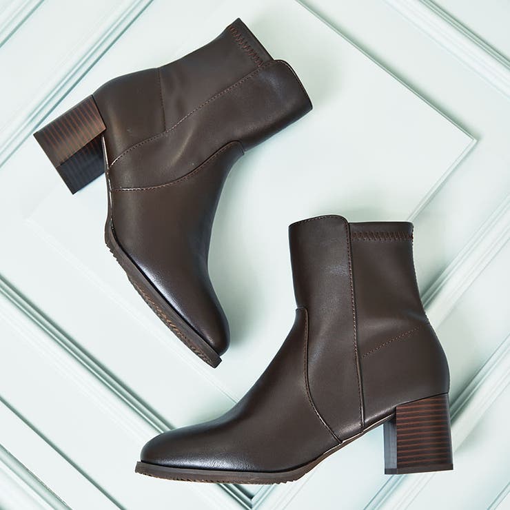 新色追加】チャンキーヒールミドルブーツ/31408[品番：ORTS0005909