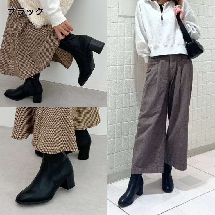 新色追加】チャンキーヒールミドルブーツ/31408[品番：ORTS0005909