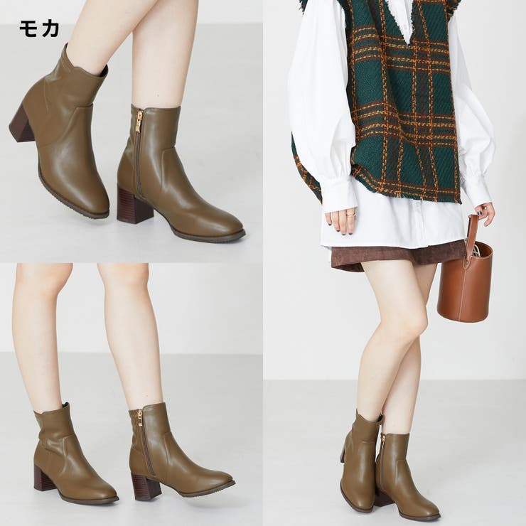 新色追加】チャンキーヒールミドルブーツ/31408[品番：ORTS0005909