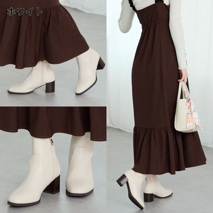 新色追加】チャンキーヒールミドルブーツ/31408[品番：ORTS0005909