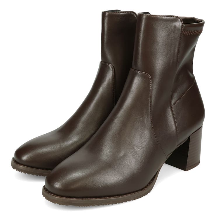 新色追加】チャンキーヒールミドルブーツ[品番：ORTS0005909