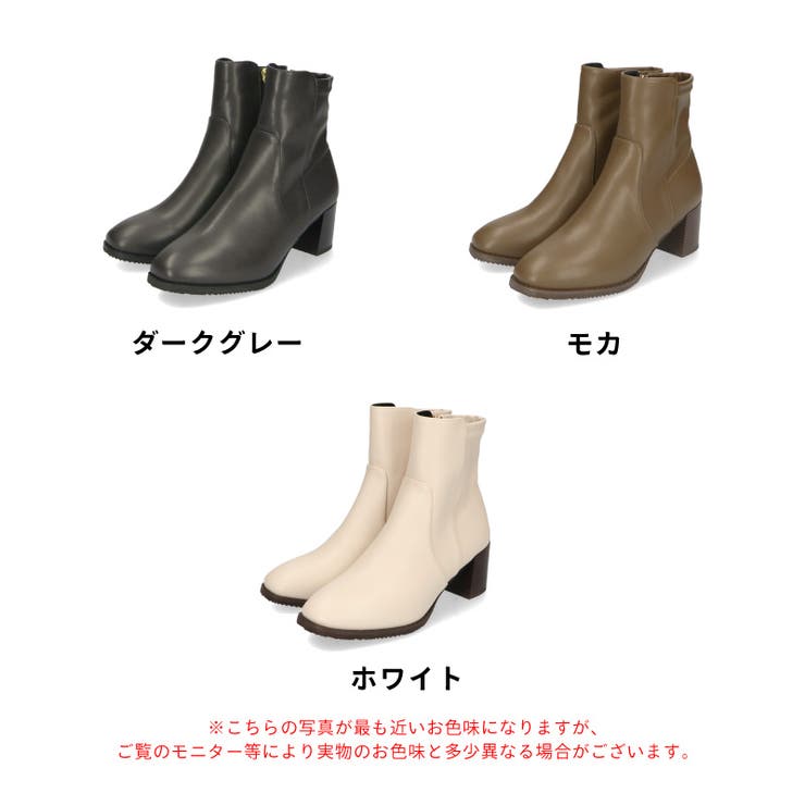 新色追加】チャンキーヒールミドルブーツ[品番：ORTS0005909