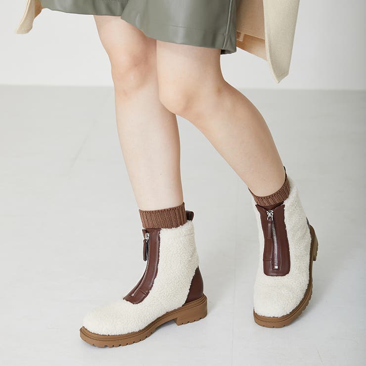 オリエンタルトラフィック》フロントジップブーツ/31412[品番