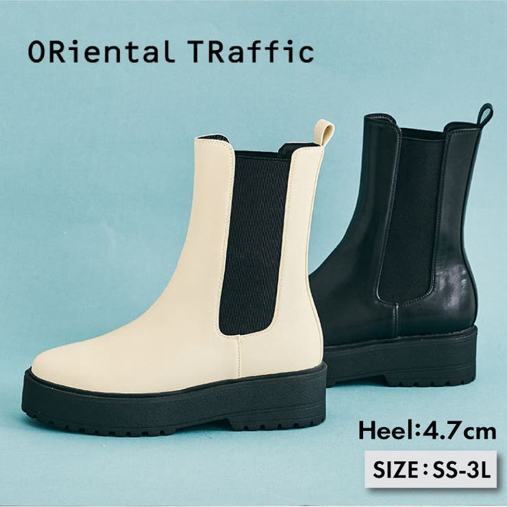 厚底ミドル丈サイドゴアブーツ/31439[品番：ORTS0006035]｜ORiental