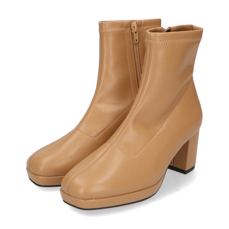 プルタブ プラットフォームブーツ 【再入荷】（DarkBrown