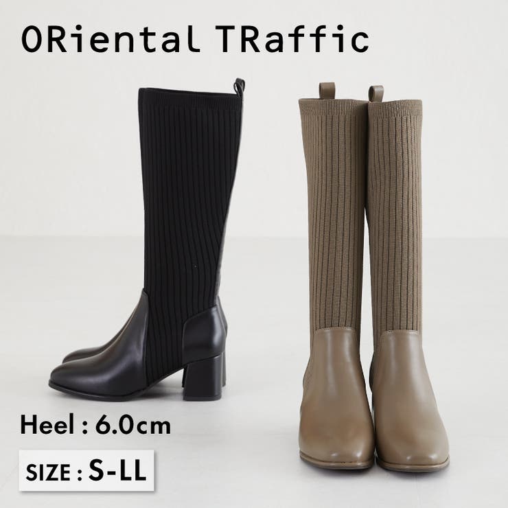 ニットロングヒールブーツ/31509 | ORiental TRaffic | 詳細画像1 