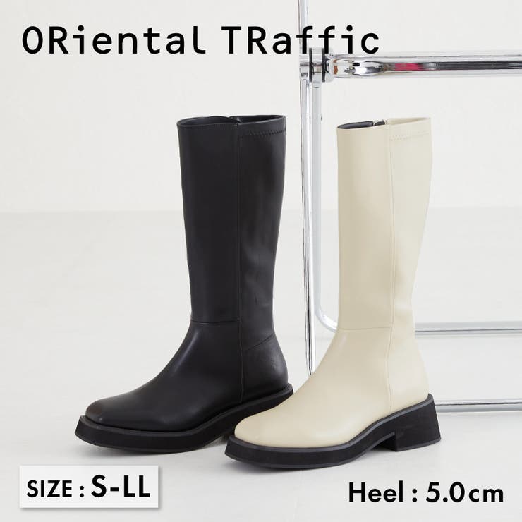 スクエアトゥミドルブーツ[品番：ORTS0005963]｜ORiental TRaffic（オリエンタルトラフィック ）のレディースファッション通販｜SHOPLIST（ショップリスト）