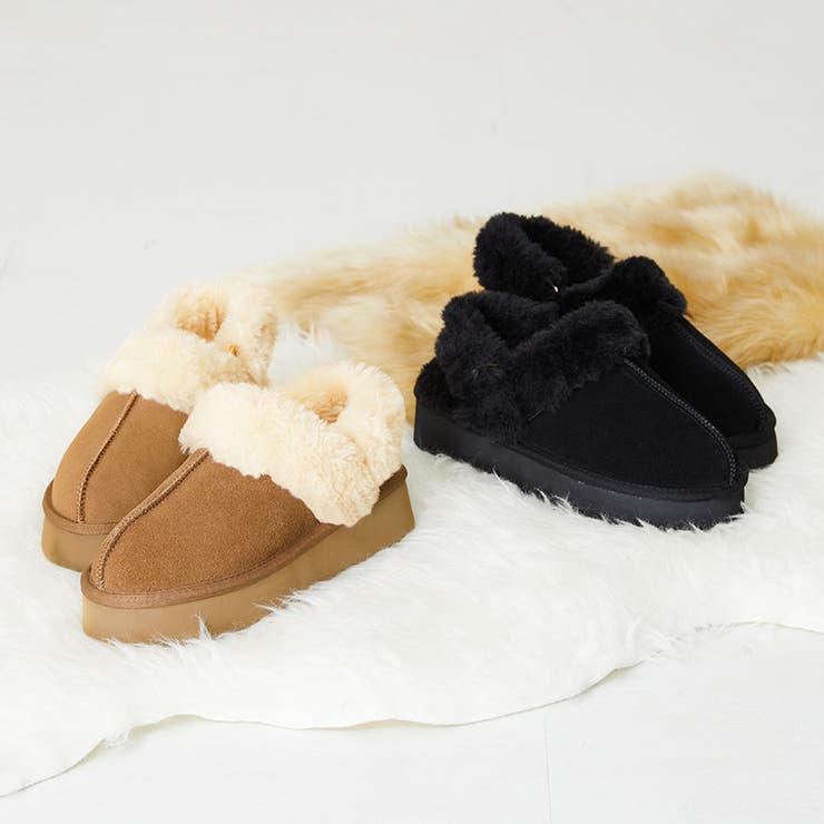 オリエンタルトラフィック》厚底ムートンサンダル/35402[品番