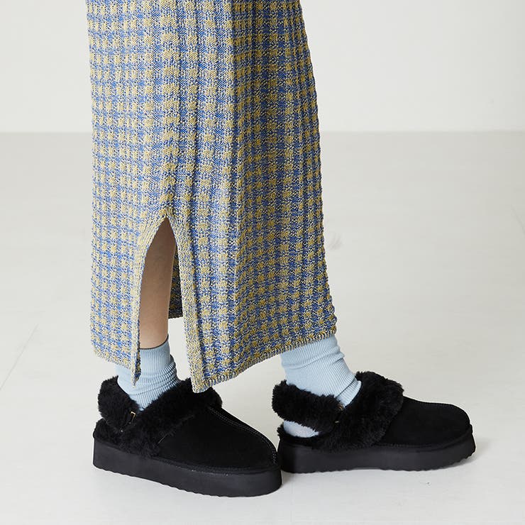 オリエンタルトラフィック》厚底ムートンサンダル/35402[品番