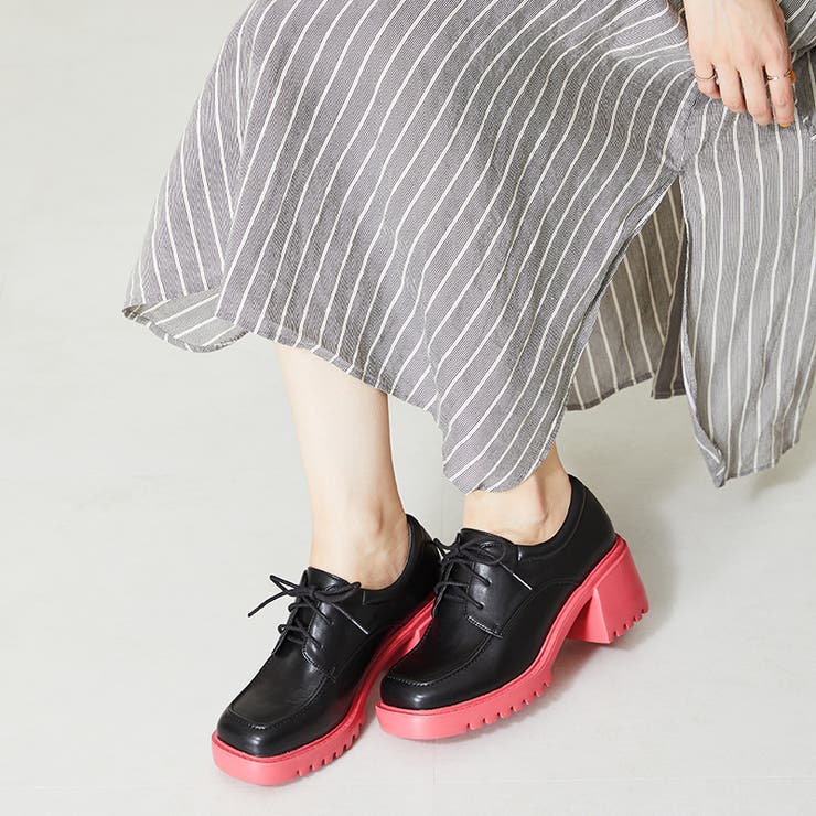 プティマイン　フォーマル　ワンピース　オリエンタルトラフィック　シューズ オリエンタルトラフィック》カラーソールレースアップシューズ/41103