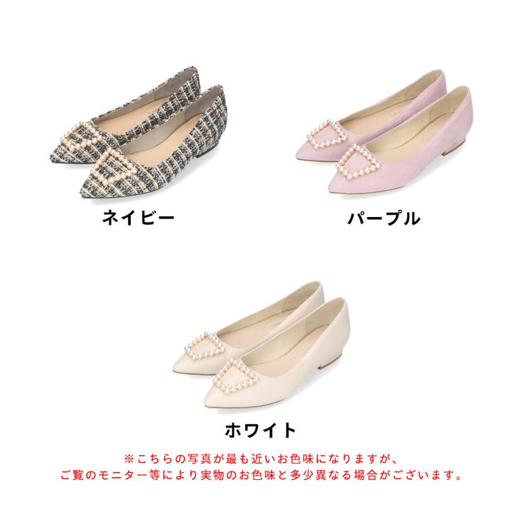 《オリエンタルトラフィック》パールモチーフポインテッドトゥパンプス/41117