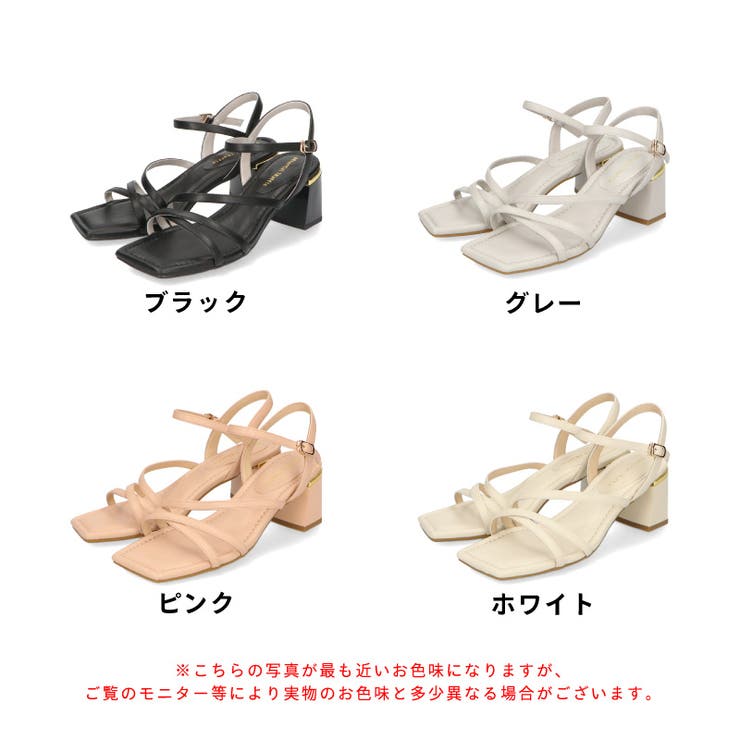 ナローストラップメタリックラインサンダル 41208[品番