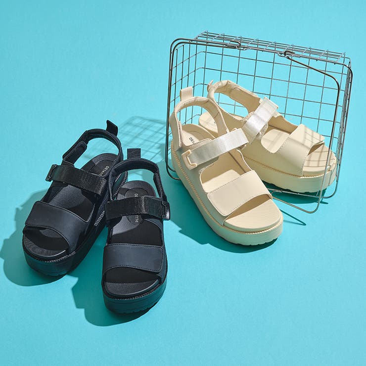 【ORiental TRaffic】ダブルベルトベルクロ厚底サンダル 41238 | ORiental TRaffic | 詳細画像28 