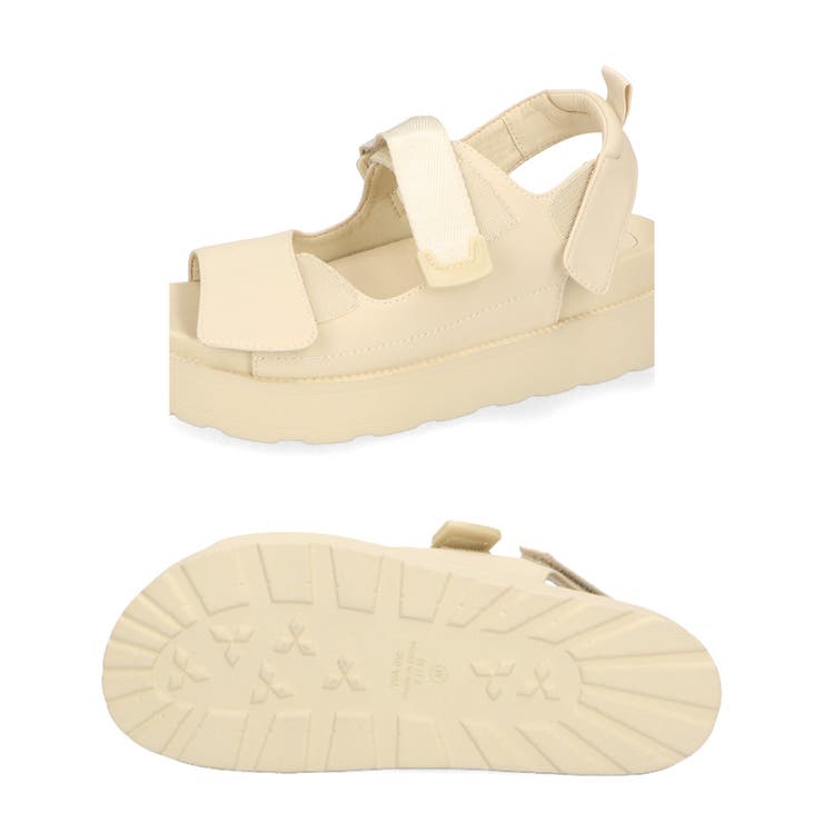 【ORiental TRaffic】ダブルベルトベルクロ厚底サンダル 41238 | ORiental TRaffic | 詳細画像39 